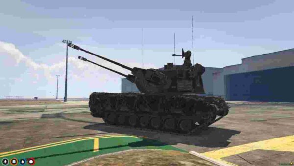 Dominate the skies with the FiveM FlakPz Gepard mod. This anti-aircraft vehicle brings powerful defense and action to your game.