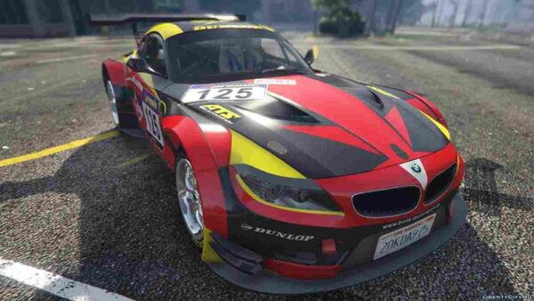 Get the BMW Z4 GT3 in Fivem for an unbeatable racing experience. A perfect mod for speed lovers and professional racers on the virtual track!