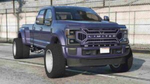 Experience the Fivem Ford F-450 Limited Purple Navy, a luxury truck mod that combines style, power, and advanced features for an impressive ride