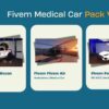 Enhance your gameplay with Fivem Medical Car Pack V1, featuring detailed EMS vehicles for authentic roleplay and emergency scenarios