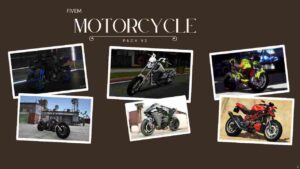 Unleash speed with the FiveM Motorcycle Pack V2. Featuring high-performance bikes and custom styles, perfect for thrilling RP rides!