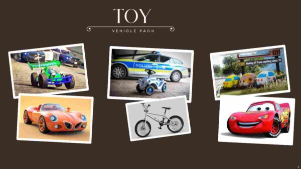 Discover the FiveM Toy Vehicle Pack featuring mini-cars and more. Perfect for roleplay fun and creative servers. Drive small but make it count!