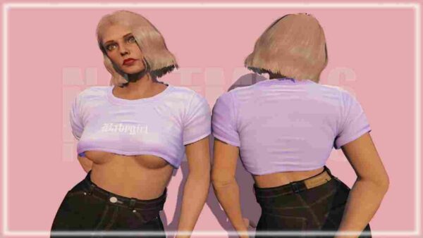 Show off your style with the FiveM Babygirl Crop. Perfect for adding flair to your character's wardrobe with a trendy, fashionable look!