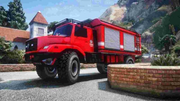 Join the emergency response in FiveM with the Benefactor L300 Fire & Rescue Water Tank. Enjoy realistic firefighting and rescue gameplay with this mod