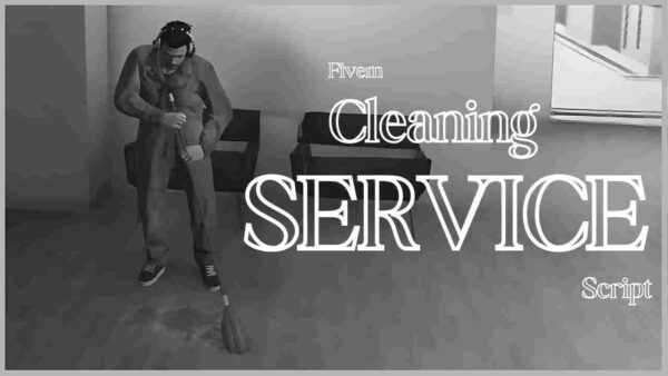 Add a fun cleaning roleplay element to your FiveM server! The Cleaning Service Script lets players clean up the city, boosting realism and gameplay