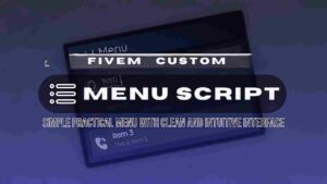 Enhance your Fivem server's user experience with a custom menu script. Easy setup and customization