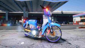 Customize your FiveM Honda C70 GBO J Custom. A perfect blend of classic design and modern performance for your virtual adventures.