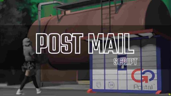 Enhance your Fivem server with the post mail script. Allow players to send and receive mail, adding a new layer of interaction.