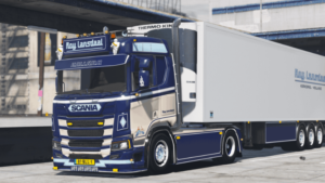 Drive the powerful Scania R450 Roy Lansdaal B.V. truck mod in FiveM. Experience premium features and performance for your gameplay