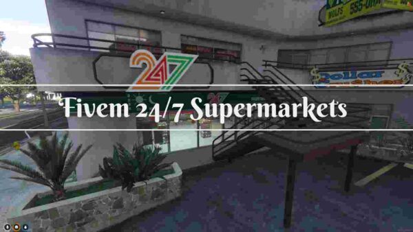 The FiveM 24/7 Supermarkets MLO is a vital addition for any roleplay server looking to improve the realism and interactivity of their virtual world. A fully functional, 24/7 open supermarket is essential for providing players with the convenience of shopping, interacting with NPCs, and engaging in dynamic roleplay scenarios. This MLO transforms your server into a thriving, lifelike community, where your players can purchase groceries, snacks, and more while enjoying immersive interactions.