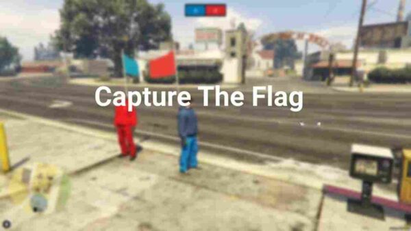 This is a Capture The Flag game mode for FiveM, with custom flag props and customizable rulesets. Two teams fight to capture each others’ flag.