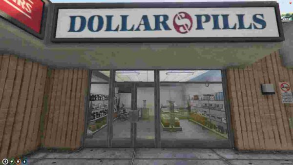 The FiveM Dollar Pills MLO is an immersive and engaging mod designed to transform your FiveM server's gameplay experience. This mod adds a custom pharmacy location called Dollar Pills, where players can interact with a fully operational medical store. Whether you’re looking to add a more authentic touch to your roleplay or need a unique location for players to buy medical supplies, the Dollar Pills MLO is the perfect addition to your server.