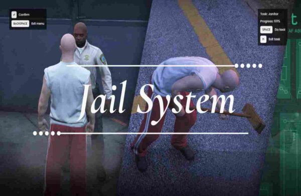 Implement the Fivem Jail System for efficient inmate management. Add a realistic and immersive jail experience to your server