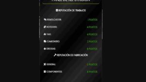 Stay on top of your Fivem job reputation with a customizable dashboard. Monitor performance and level up fast!