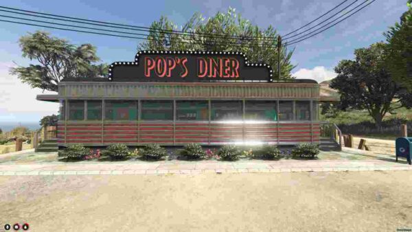 Bring your server to life with Fivem Pops Diner MLO. Enjoy a beautifully designed diner interior, perfect for creating immersive roleplay scenes