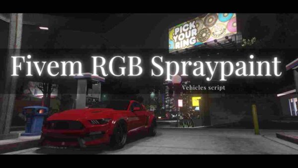 Customization is a cornerstone of the FiveM community, and one of the most exciting additions for server owners and players is the RGB spraypaint feature for vehicles. With the FiveM RGB Spraypaint Vehicles script, players can now apply a dynamic, multicolored spray paint effect to their vehicles. This script brings a unique and vibrant layer of personalization, offering a visually stunning experience that enhances the game world’s aesthetics. Whether you’re a car enthusiast or just looking to stand out, the RGB spray paint feature provides endless customization options.