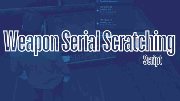 The FiveM Weapon Serial Scratching script is a must-have tool for server owners who want to enhance the realism and gameplay experience on their FiveM servers. This script allows players to scratch or alter the serial numbers on weapons, making them untraceable and giving them a more unique or customizable feel. It introduces a layer of depth to roleplaying, especially for players involved in illegal activities or those looking for anonymity in the game world.